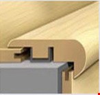 Tarkett ProGen Collection: Stair Nose Cerused Oak Powder Luxury Vinyl Plank PGCO - 94" Long