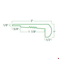 Overlap Stair Nose HF - 94" Long