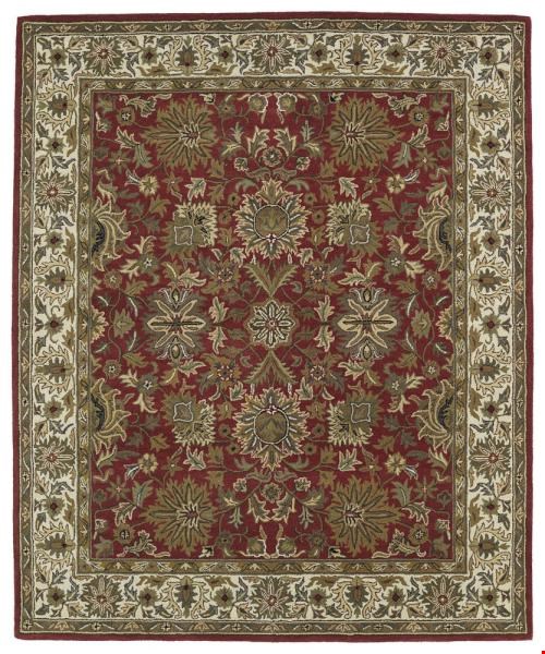Kaleen Taj Red (TAJ05-25) Rectangle 5'2" x 9'0" Area Rug
