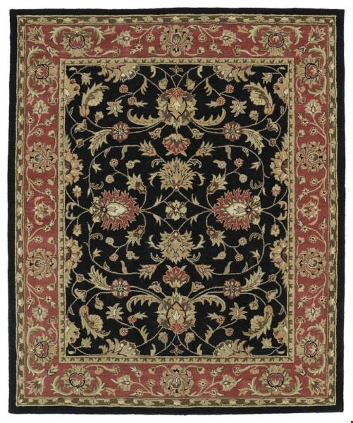 Kaleen Taj Black (TAJ08-02) Rectangle 8'2" x 10'0" Area Rug