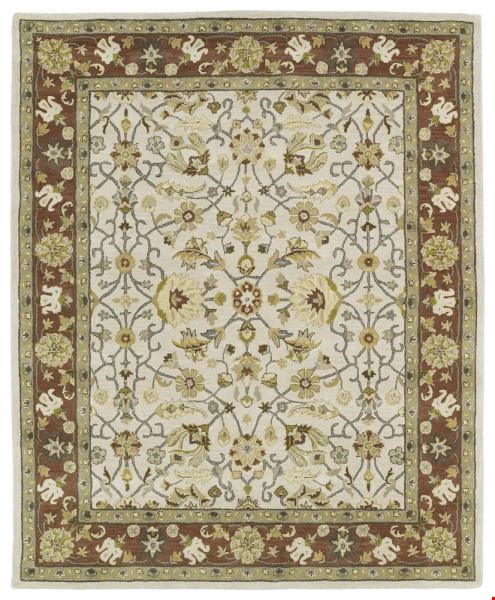 Kaleen Taj Ivory (TAJ15-01) Rectangle 5'2" x 9'0" Area Rug