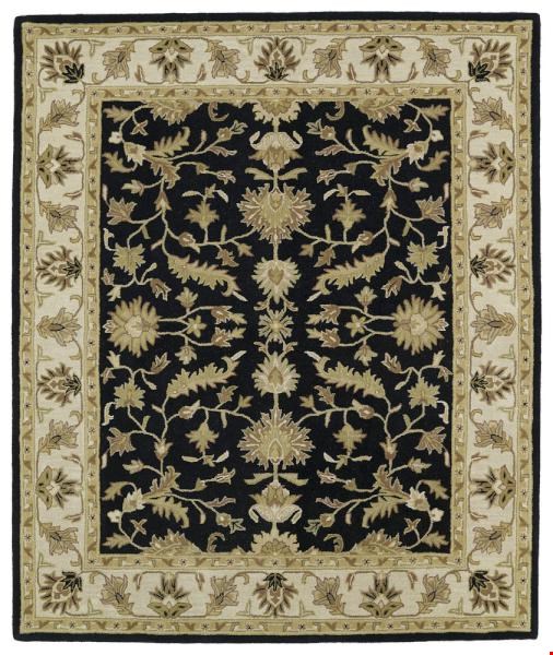 Kaleen Taj Black (TAJ16-02) Rectangle 7'8" x 9'0" Area Rug
