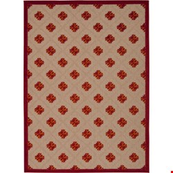 Nourison Aloha ALH02 Red (99446242068) Rectangle 5'3
