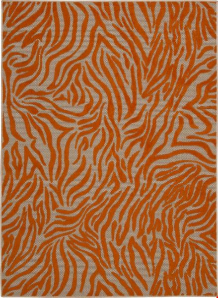 Nourison Aloha ALH04 Orange (99446242570) Rectangle 3'6" x 5'6" Area Rug