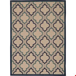 Nourison Aloha ALH06 Navy (99446242778) Rectangle 5'3