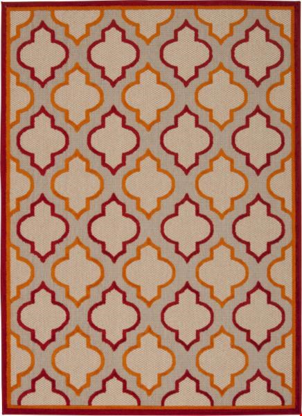 Nourison Aloha ALH06 Red (99446242822) Rectangle 7'10" x 10'6" Area Rug