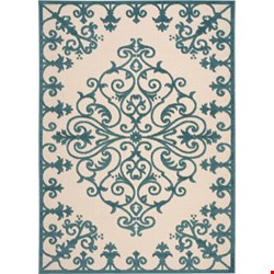 Nourison Aloha ALH12 Aqua (99446242884) Rectangle 9'6