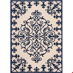 Nourison Aloha ALH12 Navy (99446242952) Rectangle 5'3