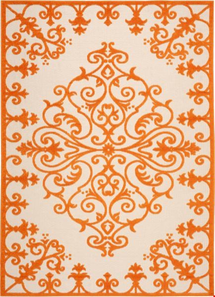 Nourison Aloha ALH12 Orange (99446243003) Rectangle 9'6" x 13'0" Area Rug