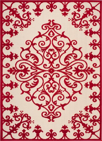 Nourison Aloha ALH12 Red (99446243010) Rectangle 3'6" x 5'6" Area Rug
