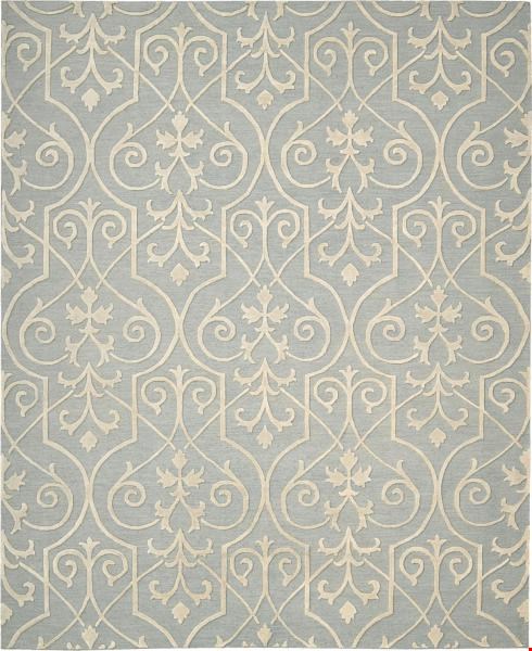Nourison Ambrose AMB02 Blue (99446047359) Rectangle 9'9" x 13'9" Area Rug