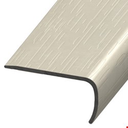 Karndean Knight Tile Rigid Core: Stair Nose Ivory Riven Slate Luxury Vinyl Plank SCB-ST - 94