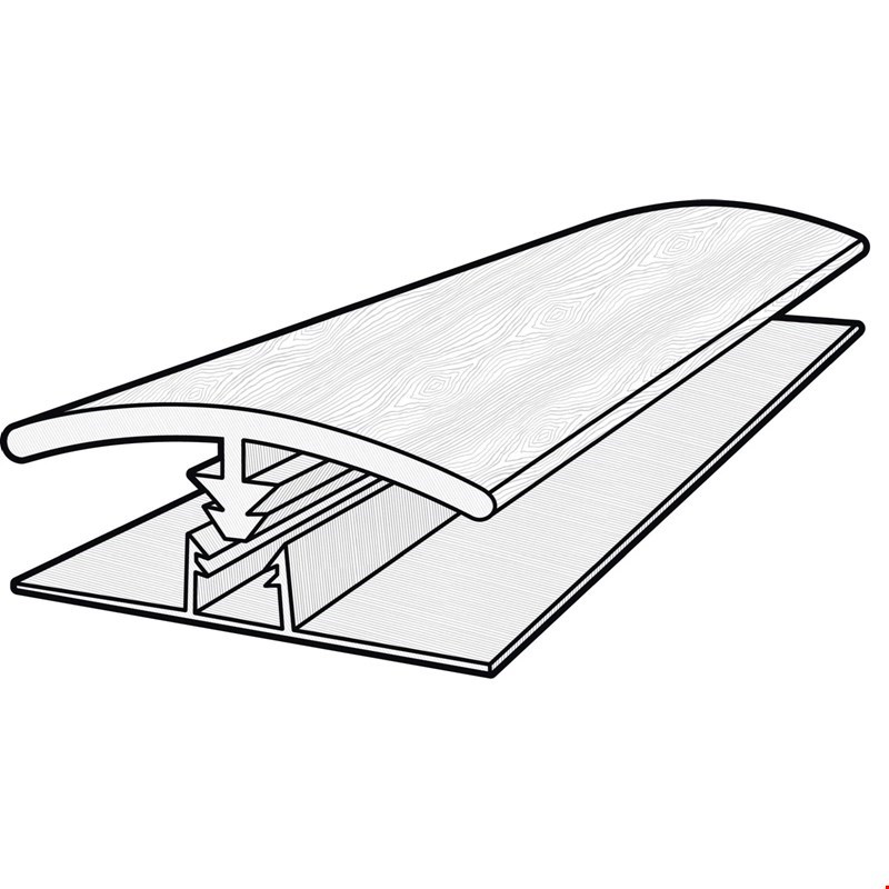 USFloors Coretec Plus Premium XL: T-mold Grande Golden Halo Oak Engineered Luxury Vinyl Plank - 94" Long