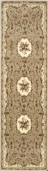 Nourison Bordeaux BOR01 Cream (99446266538) Runner 2'2" x 7'6" Area Rug