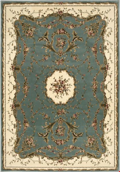 Nourison Bordeaux BOR01 Slate Blue (99446263803) Rectangle 5'3" x 7'4" Area Rug