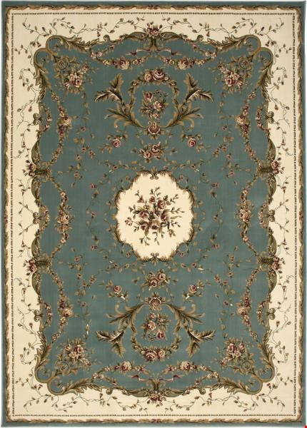 Nourison Bordeaux BOR01 Slate Blue (99446263810) Rectangle 7'10" x 10'10" Area Rug