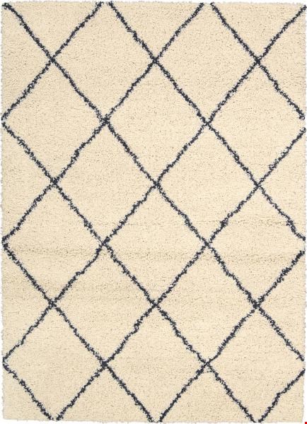 Nourison Brisbane BRI03 Ivory Blue (99446291134) Rectangle 5'0" x 7'0" Area Rug