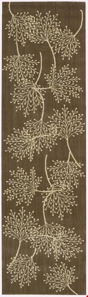 Nourison Capri CAP1 Chocolate (99446019912) Runner 2'3" x 8'0" Area Rug