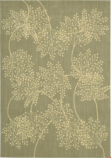 Nourison Capri CAP1 Sage (99446019998) Rectangle 3'6" x 5'6" Area Rug