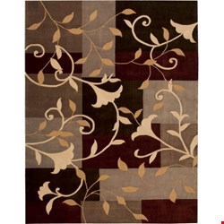 Nourison Contour CON01 Mocha (99446066480) Rectangle 7'3