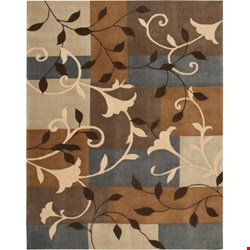 Nourison Contour CON01 Multicolor (99446045645) Rectangle 7'3