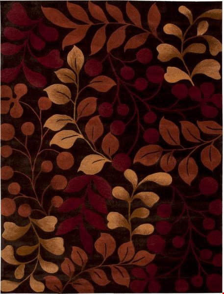 Nourison Contour CON02 Chocolate (99446045713) Rectangle 8'0" x 10'6" Area Rug