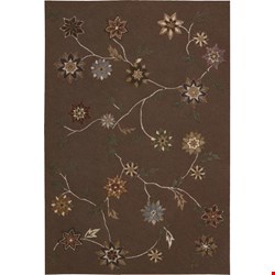 Nourison Contour CON05 Brown (99446046260) Rectangle 3'6