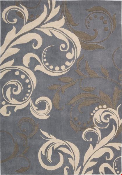 Nourison Contour CON09 Silver (99446066640) Rectangle 3'6" x 5'6" Area Rug