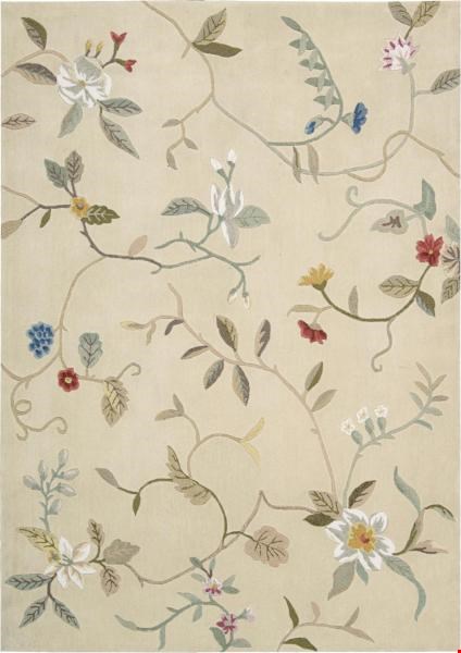 Nourison Contour CON12 Cream (99446076342) Rectangle 3'6" x 5'6" Area Rug