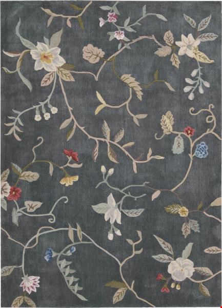 Nourison Contour CON12 Slate (99446076410) Rectangle 8'0" x 10'6" Area Rug