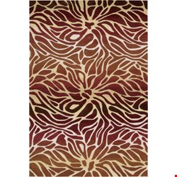 Nourison Contour CON25 Flame (99446130068) Rectangle 8'0