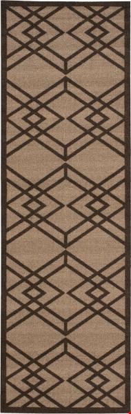 Nourison Enhance EN002 Latte (99446218056) Runner 2'6" x 8'0" Area Rug