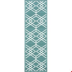 Nourison Enhance EN002 Turquoise (99446217899) Runner 2'6
