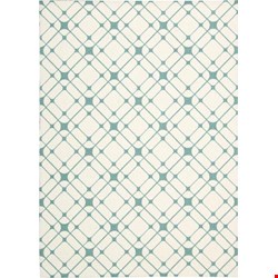 Nourison Enhance EN005 Ivory Turquoise (99446218612) Rectangle 8'0