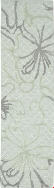 Nourison Escalade ESC12 Seafoam (99446263278) Runner 2'3" x 8'0" Area Rug