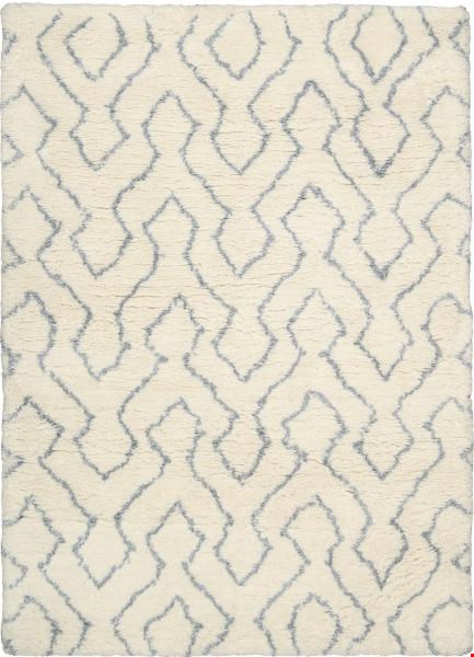 Nourison Galway GLW03 Ivory Blue (99446226983) Rectangle 7'6" x 9'6" Area Rug