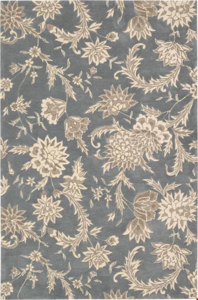 Nourison Gatsby GAT02 Slate (99446156150) Rectangle 3'9" x 5'9" Area Rug