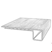 Square Stair Tread - 48" Long