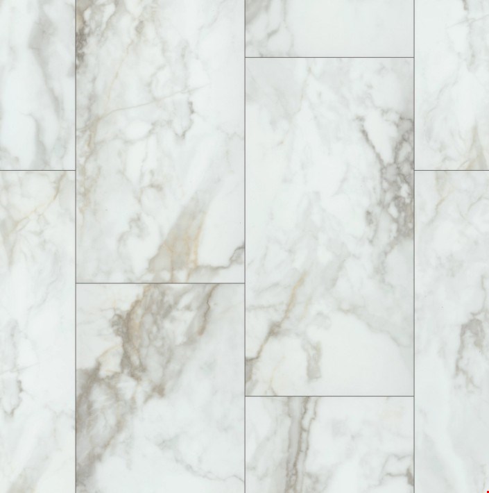 Shaw Floorte Paragon Tile: Calacatta Luxury Vinyl Tile 1022V 01100