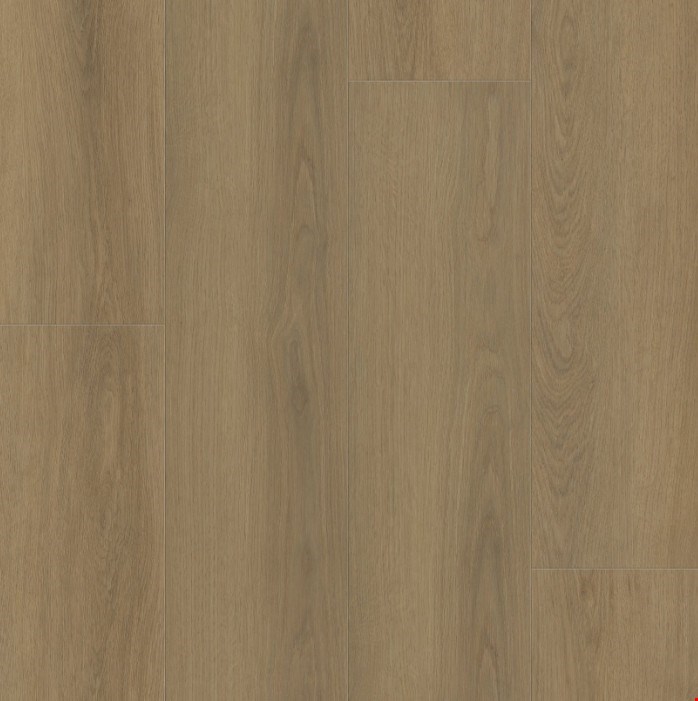Shaw Floorte Dwell: Homespun Brown Luxury Enhanced Vinyl Plank with Attached Pad 3080V 07326