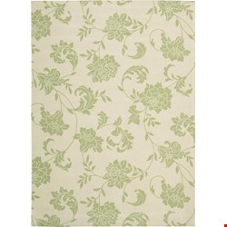 Nourison Home & Garden RS014 Green (99446112217) Rectangle 5'3
