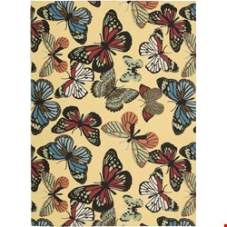 Nourison Home & Garden RS018 Yellow (99446111869) Rectangle 5'3