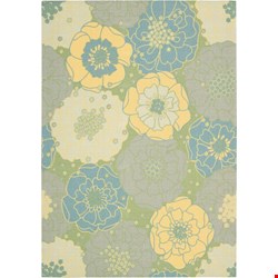 Nourison Home & Garden RS021 Green (99446111937) Rectangle 7'9