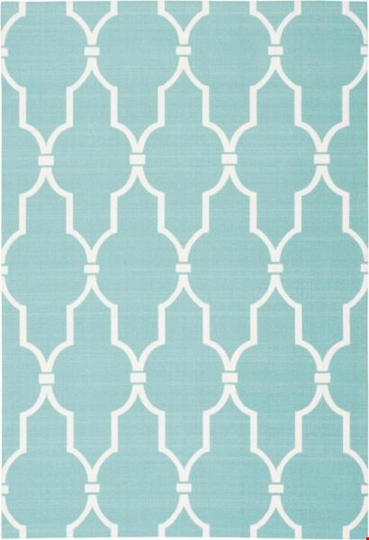 Nourison Home & Garden RS087 Aqua (99446212788) Rectangle 10'0" x 13'0" Area Rug