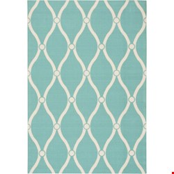 Nourison Home & Garden RS089 Aqua (99446207852) Rectangle 10'0