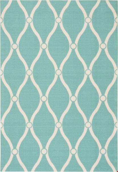 Nourison Home & Garden RS089 Aqua (99446207852) Rectangle 10'0" x 13'0" Area Rug