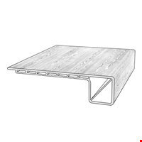 Flush Square Stair Nose - 94" Long