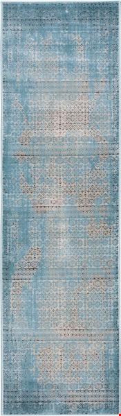 Nourison Karma KRM01 Blue (99446268921) Runner 2'2" x 7'6" Area Rug