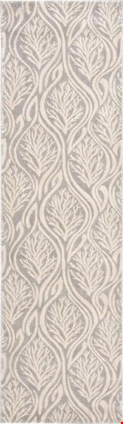 Nourison Kathy Ireland Ki01 Hollywood Shimmer KI100 Light Grey (99446023971) Runner 2'3" x 8'0" Area Rug