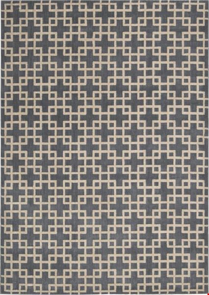 Nourison Kathy Ireland Ki01 Hollywood Shimmer KI101 Steel (99446028792) Rectangle 3'9" x 5'9" Area Rug